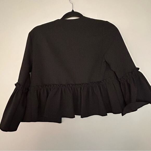 Topshop Cropped Ruffle Jacket 2 - Picture 7 of 10